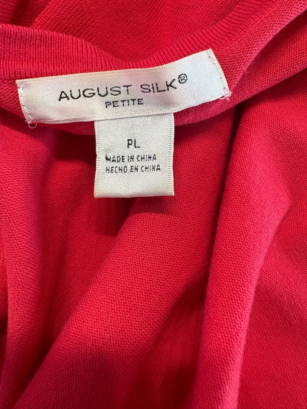 august silk Petite Hot Pink Knit Top - Picture 4 of 4